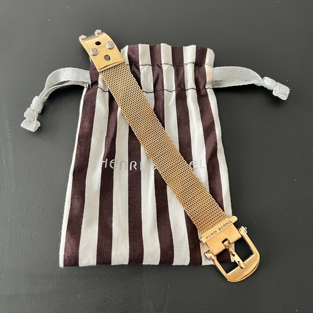 Henri Bendel Gold Buckle Bracelet